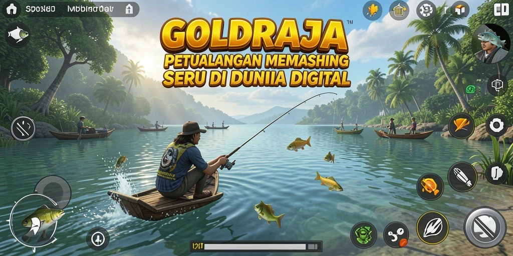 Tangkapan ikan besar dalam gameplay GOLDRAJA yang seru.