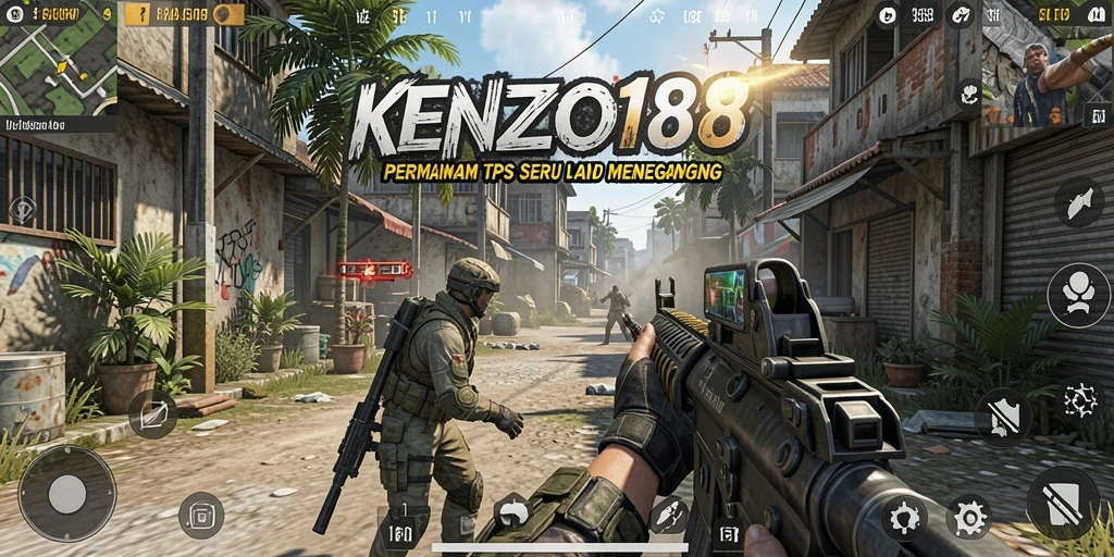 Tampilan aksi mendebarkan dalam gameplay TPS KENZO188.