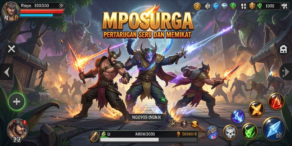 Gameplay seru dan pertarungan epik di MPOSURGA.